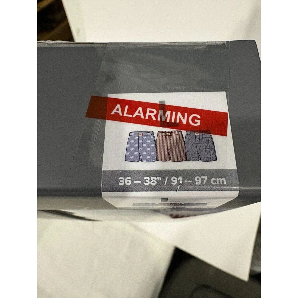 New Balance Comfort Woven Boxers 3 Pack Mens Large 36-38 Cotton NIB Gray Blue